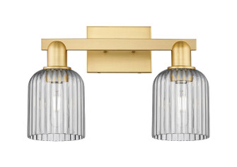 Arcadia Two Light Bath Vanity in Satin Gold (405|716-2W-SG-G559-5SM)