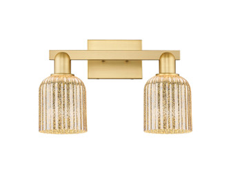 Arcadia Two Light Bath Vanity in Satin Gold (405|716-2W-SG-G559-5ME)