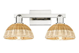 Arcadia Two Light Bath Vanity in Polished Nickel (405|716-2W-PN-NBD2-75-NAT)