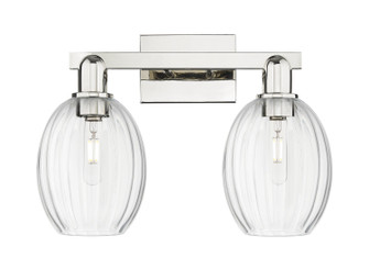 Arcadia Two Light Bath Vanity in Polished Nickel (405|716-2W-PN-G459-6CL)