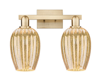 Arcadia Two Light Bath Vanity in Champagne Bronze (405|716-2W-CB-G457-6ME)