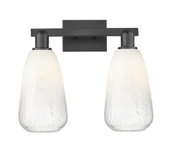 Arcadia Two Light Bath Vanity in Matte Black (405|716-2W-BK-G480-6OP)