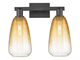 Arcadia Two Light Bath Vanity in Matte Black (405|716-2W-BK-G480-6AM)