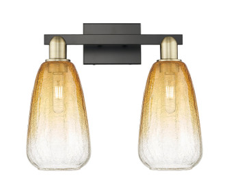 Arcadia Two Light Bath Vanity in Black Antique Brass (405|716-2W-BAB-G480-6AM)