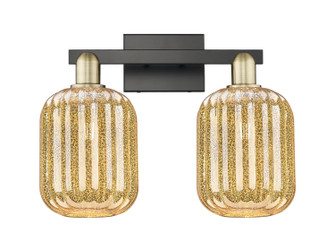 Arcadia Two Light Bath Vanity in Black Antique Brass (405|716-2W-BAB-G460-7ME)