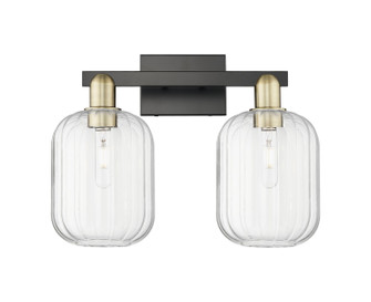 Arcadia Two Light Bath Vanity in Black Antique Brass (405|716-2W-BAB-G460-7CL)