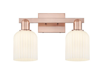 Arcadia Two Light Bath Vanity in Antique Copper (405|716-2W-AC-G559-5GWH)
