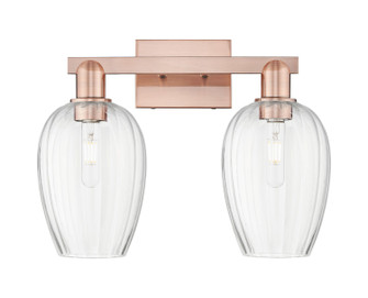 Arcadia Two Light Bath Vanity in Antique Copper (405|716-2W-AC-G457-6CL)