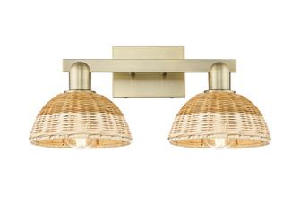 Arcadia Two Light Bath Vanity in Antique Brass (405|716-2W-AB-NBD2-75-NAT)