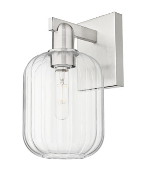 Arcadia One Light Wall Sconce in Brushed Satin Nickel (405|716-1W-SN-G460-7CL)