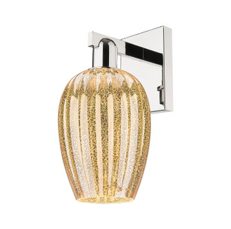 Arcadia One Light Wall Sconce in Polished Nickel (405|716-1W-PN-G457-6ME)
