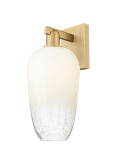 Arcadia One Light Wall Sconce in Brushed Brass (405|716-1W-BB-G484-7OP)