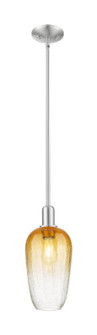 Arcadia One Light Mini Pendant in Brushed Satin Nickel (405|716-1S-SN-G484-7AM)