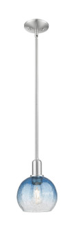 Arcadia One Light Mini Pendant in Brushed Satin Nickel (405|716-1S-SN-G483-8SB)