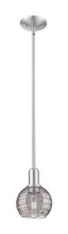 Arcadia One Light Mini Pendant in Brushed Satin Nickel (405|716-1S-SN-G1213-6SM)
