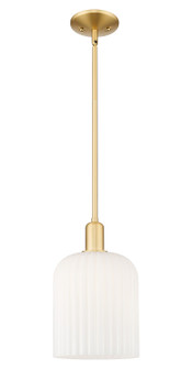 Arcadia One Light Mini Pendant in Satin Gold (405|716-1S-SG-G559-8GWH)