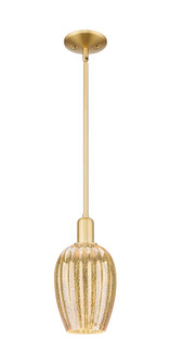 Arcadia One Light Mini Pendant in Satin Gold (405|716-1S-SG-G457-6ME)
