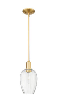 Arcadia One Light Mini Pendant in Satin Gold (405|716-1S-SG-G457-6CL)