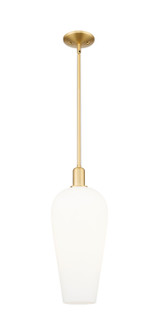 Arcadia One Light Mini Pendant in Satin Gold (405|716-1S-SG-G456-8WH)