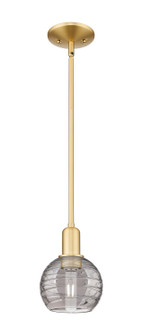 Arcadia One Light Mini Pendant in Satin Gold (405|716-1S-SG-G1213-6SM)
