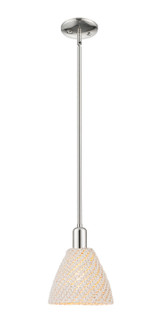 Arcadia One Light Pendant in Polished Nickel (405|716-1S-PN-NBD-75-NAT)