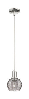 Arcadia One Light Mini Pendant in Polished Nickel (405|716-1S-PN-G1213-6SM)
