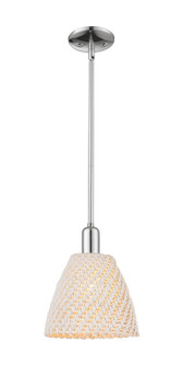 Arcadia One Light Mini Pendant in Polished Chrome (405|716-1S-PC-NBD-9-NAT)