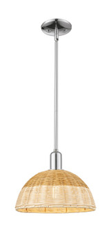Arcadia One Light Mini Pendant in Polished Chrome (405|716-1S-PC-NBD2-12-NAT)