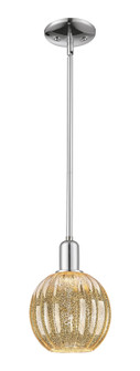 Arcadia One Light Mini Pendant in Polished Chrome (405|716-1S-PC-G458-7ME)