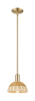 Arcadia One Light Mini Pendant in Champagne Bronze (405|716-1S-CB-NBD2-75-NAT)