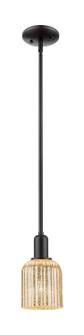 Arcadia One Light Mini Pendant in Matte Black (405|716-1S-BK-G559-5ME)