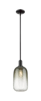 Arcadia One Light Mini Pendant in Matte Black (405|716-1S-BK-G482-7SL)