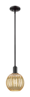 Arcadia One Light Pendant in Matte Black (405|716-1S-BK-G458-7ME)