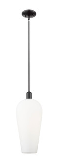 Arcadia One Light Mini Pendant in Matte Black (405|716-1S-BK-G456-8WH)
