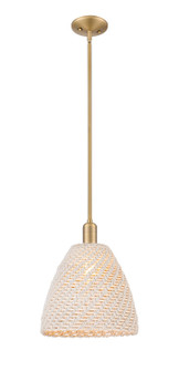 Arcadia One Light Pendant in Brushed Brass (405|716-1S-BB-NBD-12-NAT)
