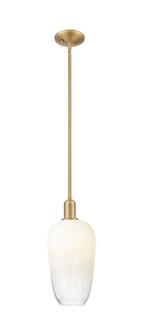 Arcadia One Light Mini Pendant in Brushed Brass (405|716-1S-BB-G484-7OP)