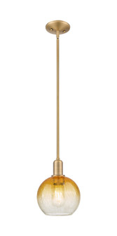 Arcadia One Light Mini Pendant in Brushed Brass (405|716-1S-BB-G483-8AM)