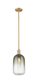 Arcadia One Light Mini Pendant in Brushed Brass (405|716-1S-BB-G482-7SL)