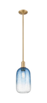Arcadia One Light Mini Pendant in Brushed Brass (405|716-1S-BB-G482-7SB)