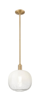 Arcadia One Light Mini Pendant in Brushed Brass (405|716-1S-BB-G481-10OP)