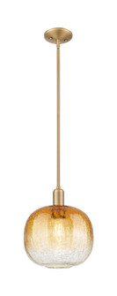 Arcadia One Light Mini Pendant in Brushed Brass (405|716-1S-BB-G481-10AM)