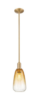 Arcadia One Light Mini Pendant in Brushed Brass (405|716-1S-BB-G480-6AM)