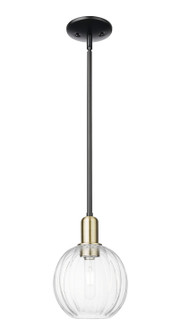 Arcadia One Light Mini Pendant in Black Antique Brass (405|716-1S-BAB-G458-7CL)