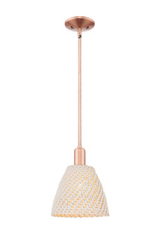 Arcadia One Light Mini Pendant in Antique Copper (405|716-1S-AC-NBD-9-NAT)
