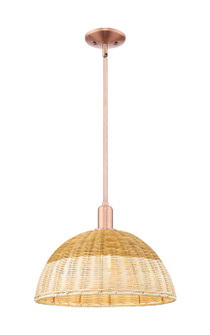 Arcadia One Light Mini Pendant in Antique Copper (405|716-1S-AC-NBD2-16-NAT)