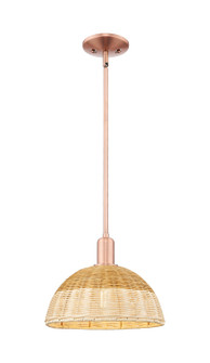 Arcadia One Light Mini Pendant in Antique Copper (405|716-1S-AC-NBD2-12-NAT)