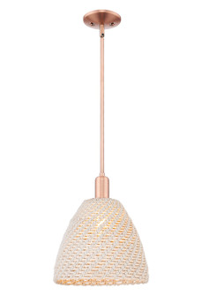 Arcadia One Light Mini Pendant in Antique Copper (405|716-1S-AC-NBD-12-NAT)