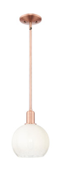 Arcadia One Light Mini Pendant in Antique Copper (405|716-1S-AC-G483-8OP)
