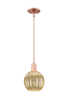 Arcadia One Light Mini Pendant in Antique Copper (405|716-1S-AC-G458-7ME)