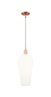 Arcadia One Light Mini Pendant in Antique Copper (405|716-1S-AC-G456-8WH)